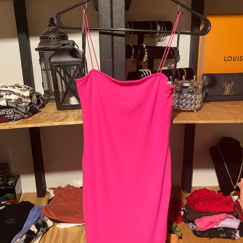 Hot Pink Mini Dress